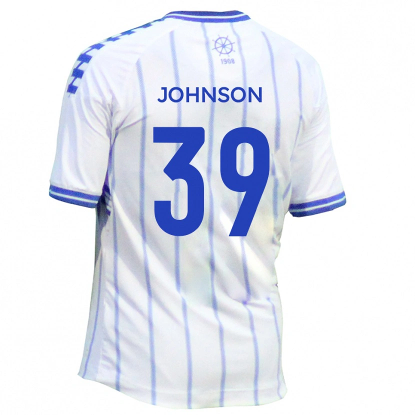 Danxen Dames Danny Johnson #39 Wit Blauw Thuisshirt Thuistenue 2025/26 T-Shirt