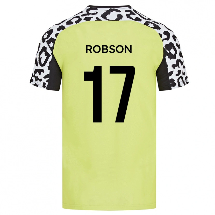 Danxen Dames Jamie Robson #17 Fluorescerend Geel Thuisshirt Thuistenue 2025/26 T-Shirt