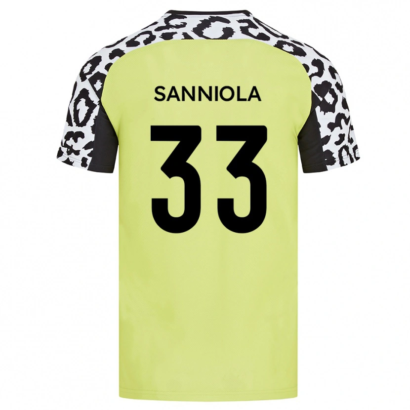 Danxen Dames Keon Sanniola #33 Fluorescerend Geel Thuisshirt Thuistenue 2025/26 T-Shirt
