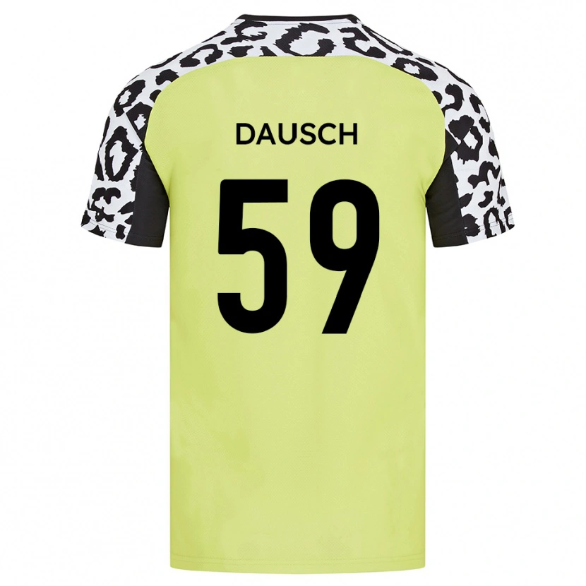 Danxen Dames Aidan Dausch #59 Fluorescerend Geel Thuisshirt Thuistenue 2025/26 T-Shirt