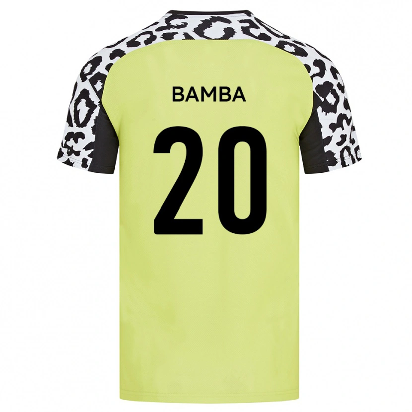 Danxen Dames Yahya Bamba #20 Fluorescerend Geel Thuisshirt Thuistenue 2025/26 T-Shirt