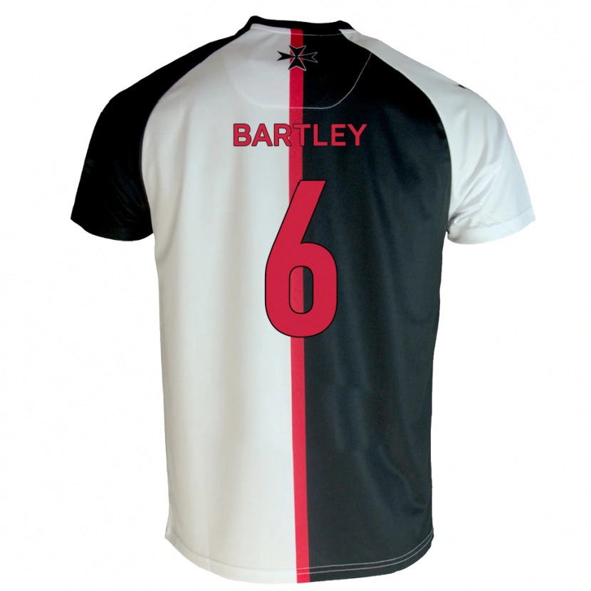 Danxen Dames Ryan Bartley #6 Wit Zwart Thuisshirt Thuistenue 2025/26 T-Shirt