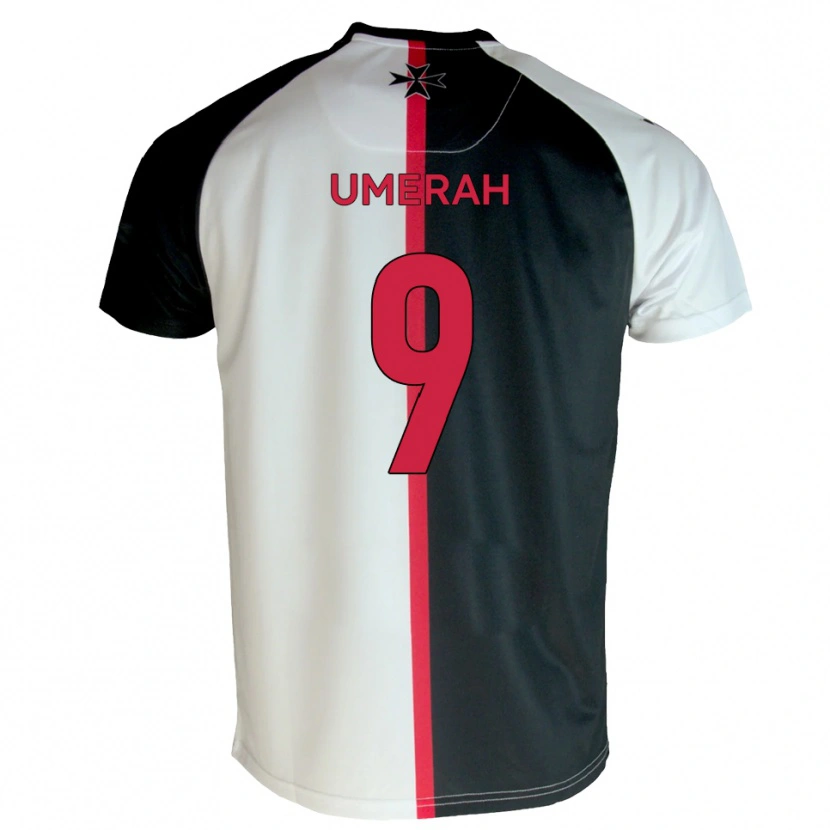 Danxen Dames Josh Umerah #9 Wit Zwart Thuisshirt Thuistenue 2025/26 T-Shirt