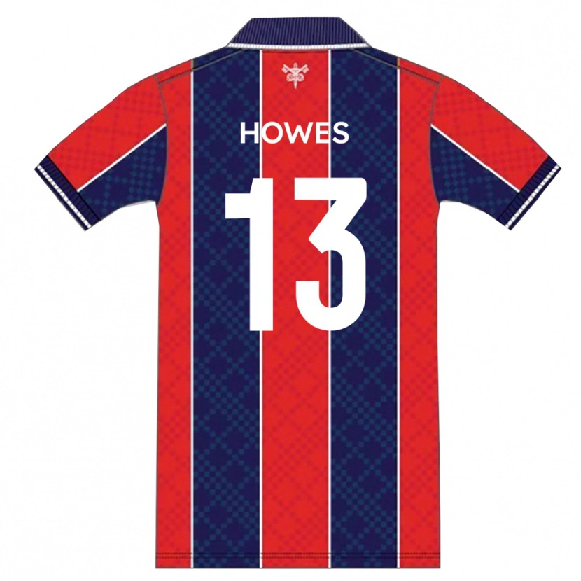 Danxen Dames Sam Howes #13 Rood Marine Thuisshirt Thuistenue 2025/26 T-Shirt