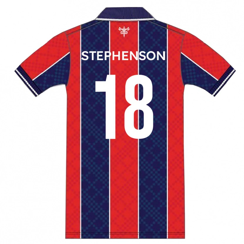Danxen Dames Dylan Stephenson #18 Rood Marine Thuisshirt Thuistenue 2025/26 T-Shirt