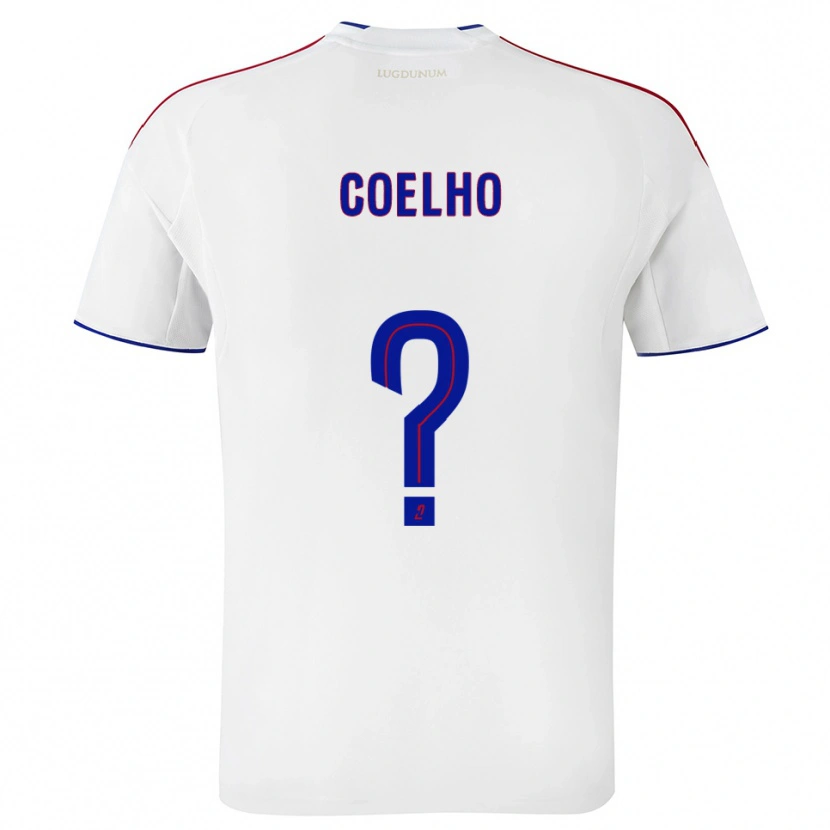 Danxen Dames Ugo Coelho #0 Wit Rood Thuisshirt Thuistenue 2025/26 T-Shirt