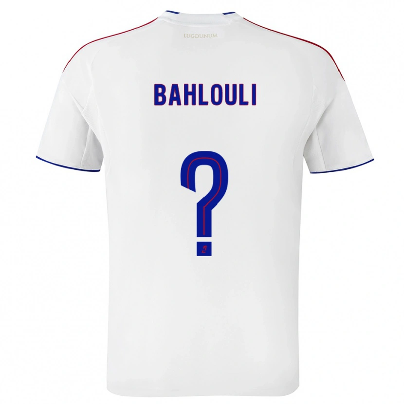 Danxen Dames Djibrail Bahlouli #0 Wit Rood Thuisshirt Thuistenue 2025/26 T-Shirt