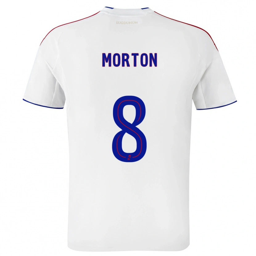 Danxen Dames Tyler Morton #8 Wit Rood Thuisshirt Thuistenue 2025/26 T-Shirt