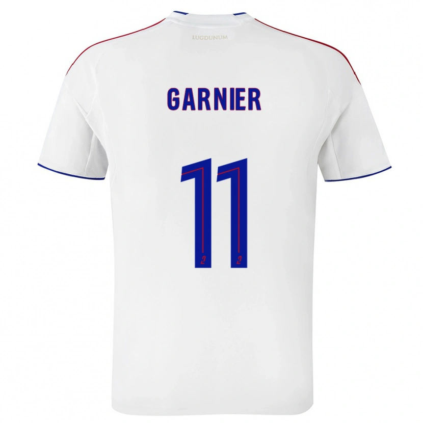Danxen Dames Erawan Garnier #11 Wit Rood Thuisshirt Thuistenue 2025/26 T-Shirt