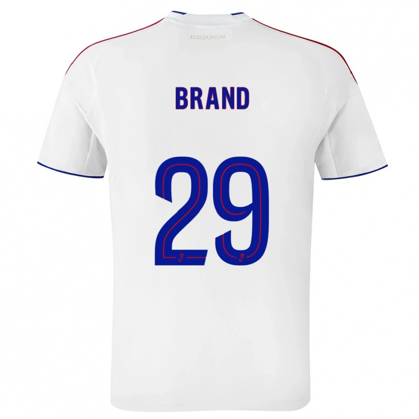 Danxen Dames Jule Brand #29 Wit Rood Thuisshirt Thuistenue 2025/26 T-Shirt