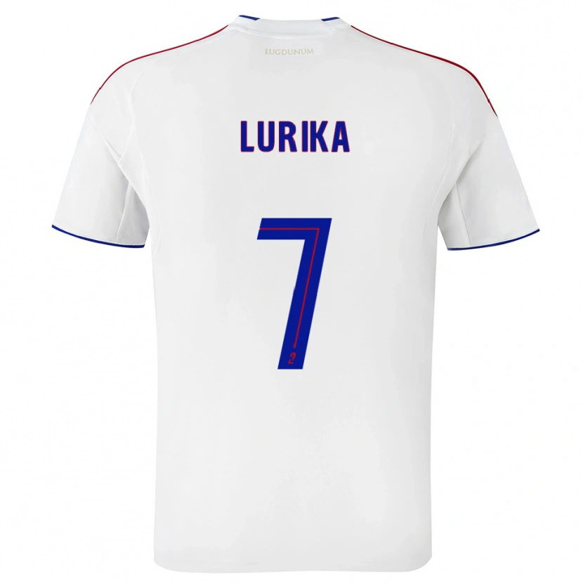 Danxen Dames Nehemie Lurika #7 Wit Rood Thuisshirt Thuistenue 2025/26 T-Shirt