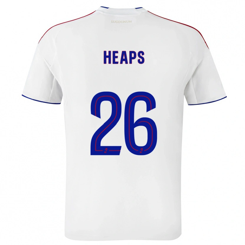 Danxen Dames Lindsey Heaps #26 Wit Rood Thuisshirt Thuistenue 2025/26 T-Shirt