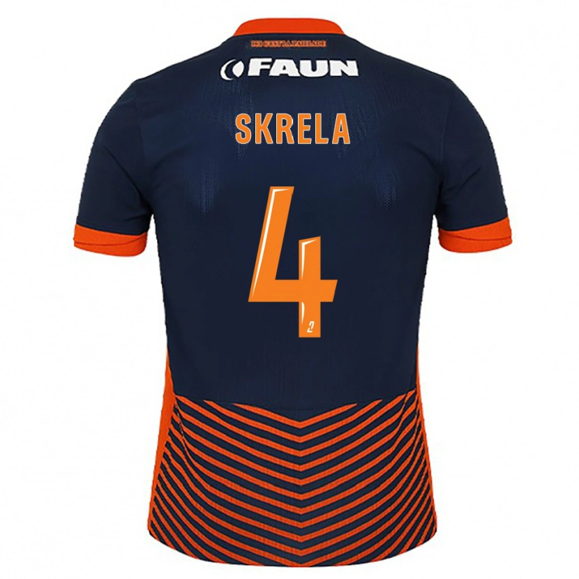Danxen Dames Gabin Skrela #4 Middernachtblauw Oranje Thuisshirt Thuistenue 2025/26 T-Shirt