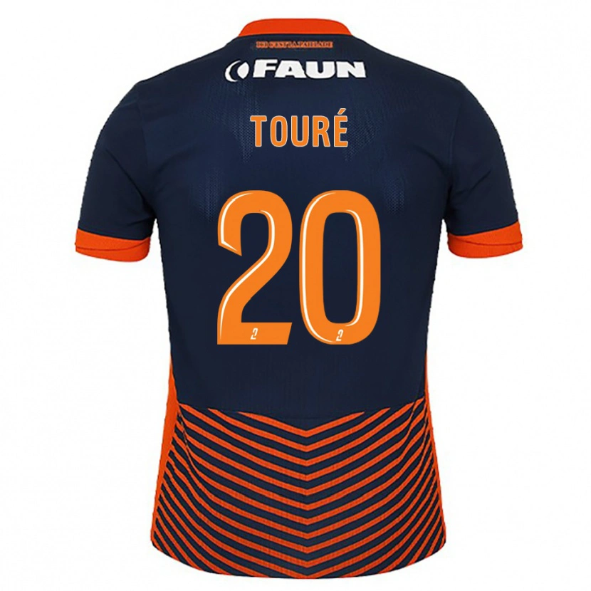 Danxen Dames Birama Touré #20 Middernachtblauw Oranje Thuisshirt Thuistenue 2025/26 T-Shirt
