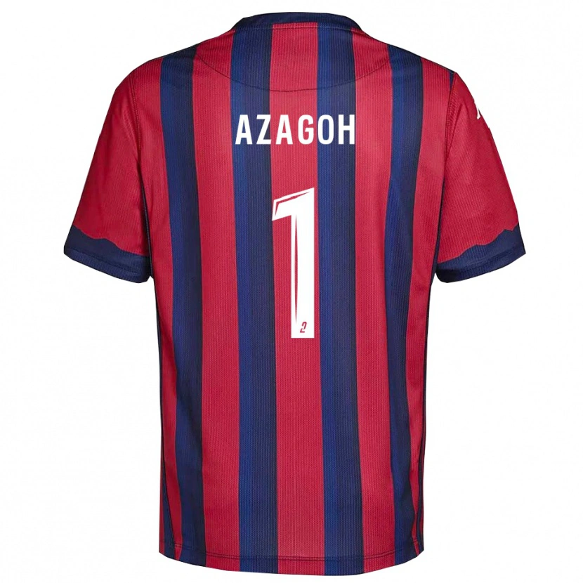 Danxen Dames Yanis Azagoh #1 Bourgondisch Marine Thuisshirt Thuistenue 2025/26 T-Shirt