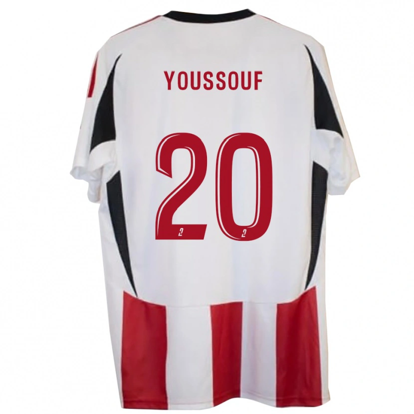 Danxen Dames Mohamed Youssouf #20 Rood Blauw Thuisshirt Thuistenue 2025/26 T-Shirt