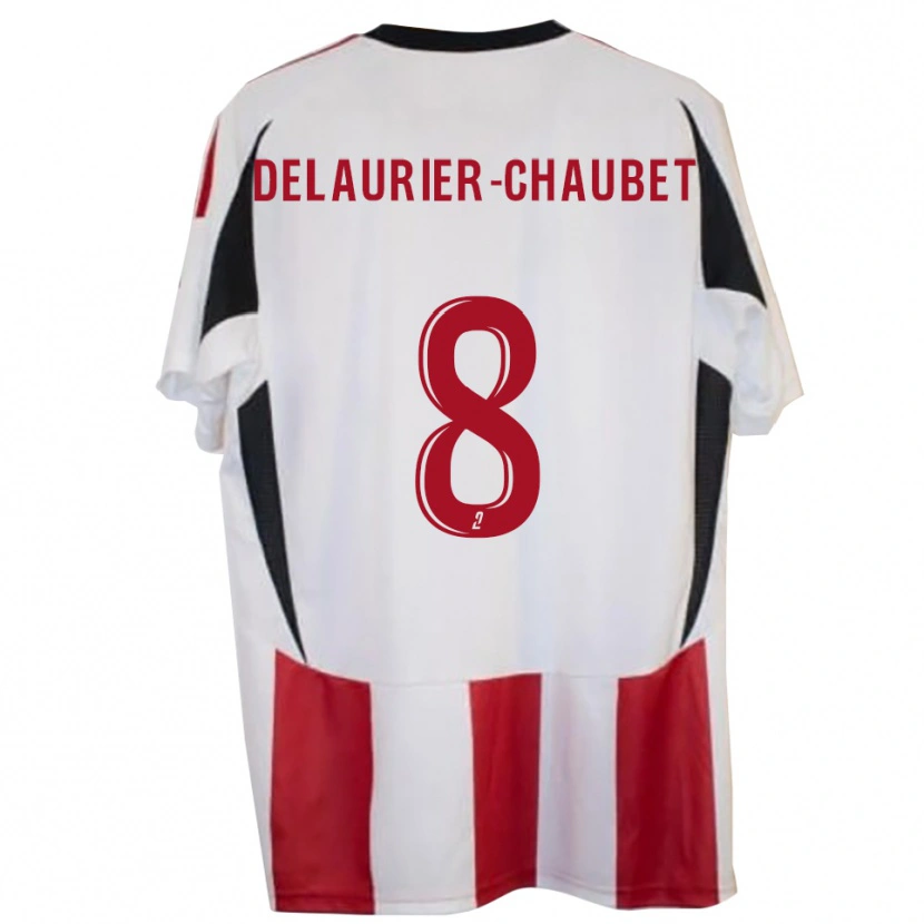 Danxen Dames Tom Delaurier-Chaubet #8 Rood Blauw Thuisshirt Thuistenue 2025/26 T-Shirt