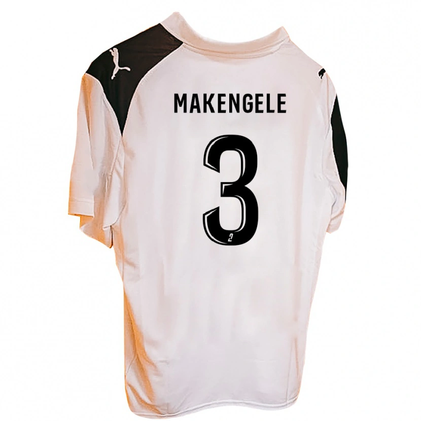 Danxen Dames Rafael Makengele #3 Zwart Wit Thuisshirt Thuistenue 2025/26 T-Shirt
