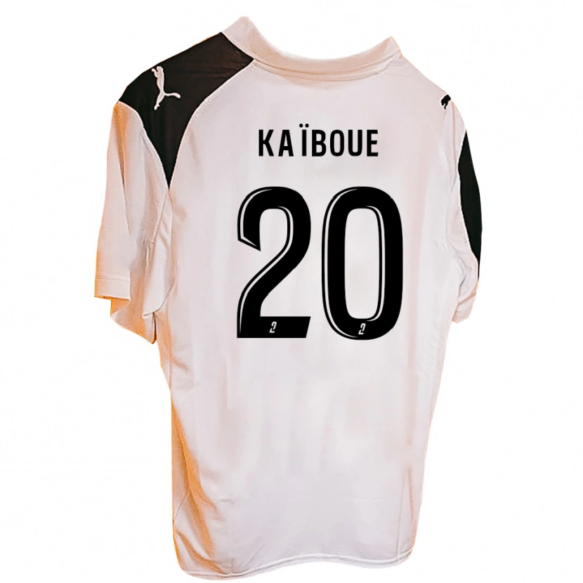 Danxen Dames Kylian Kaïboue #20 Zwart Wit Thuisshirt Thuistenue 2025/26 T-Shirt
