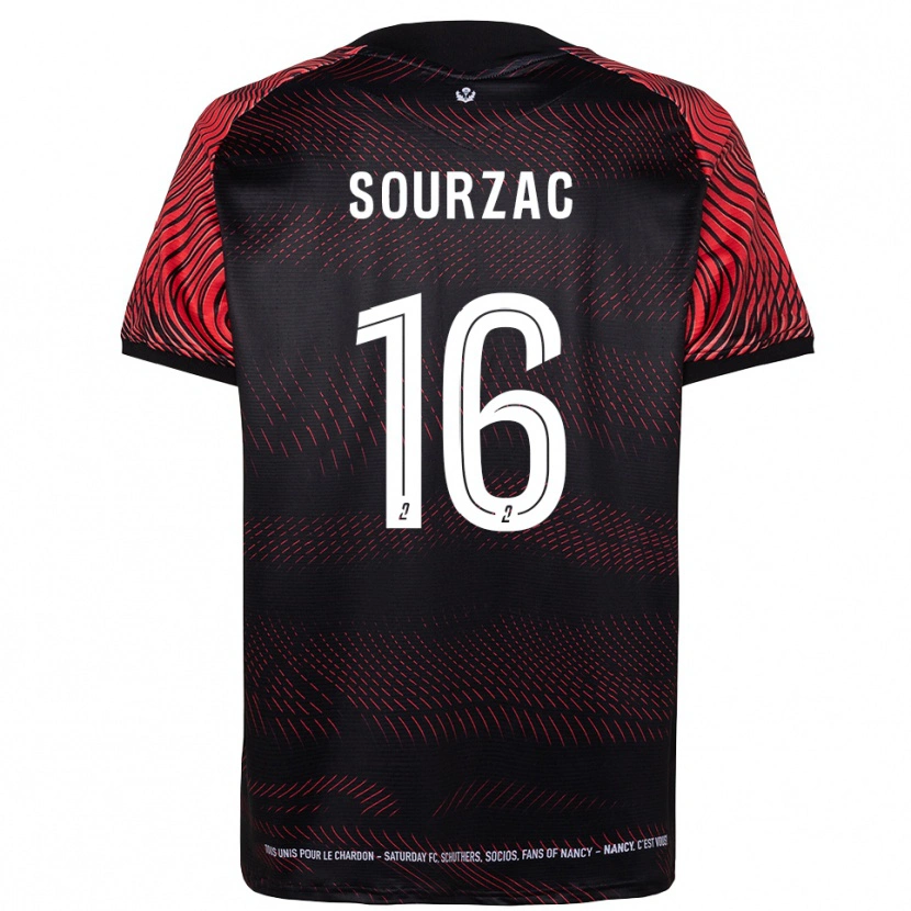 Danxen Dames Martin Sourzac #16 Wit Rood Thuisshirt Thuistenue 2025/26 T-Shirt