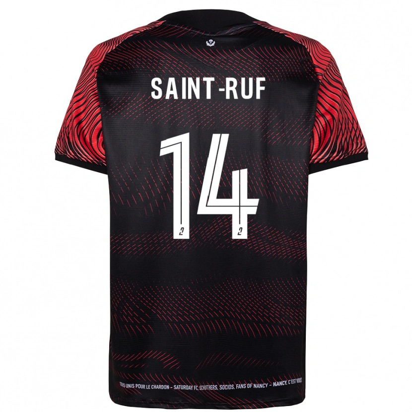 Danxen Dames Nicolas Saint-Ruf #14 Wit Rood Thuisshirt Thuistenue 2025/26 T-Shirt
