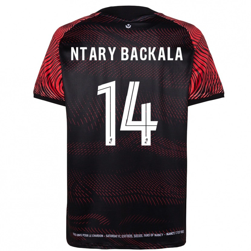 Danxen Dames Jordy Ntary Backala #14 Wit Rood Thuisshirt Thuistenue 2025/26 T-Shirt