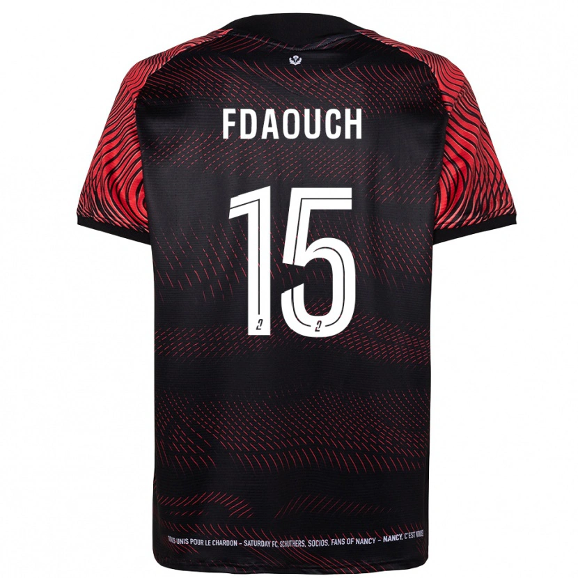 Danxen Dames Zakaria Fdaouch #15 Wit Rood Thuisshirt Thuistenue 2025/26 T-Shirt