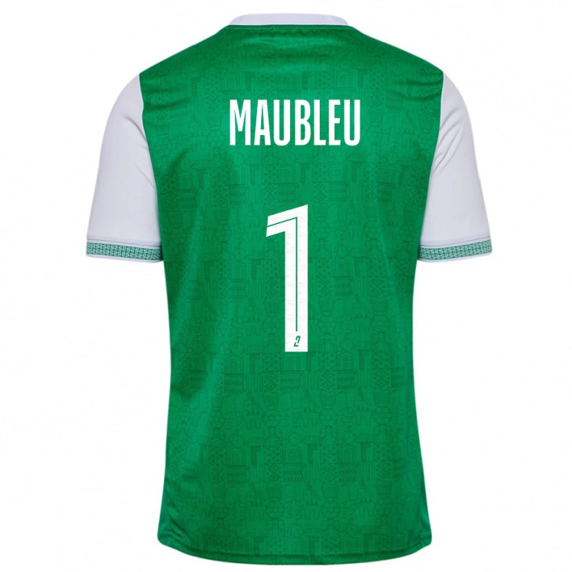 Danxen Dames Brice Maubleu #1 Groen Wit Thuisshirt Thuistenue 2025/26 T-Shirt