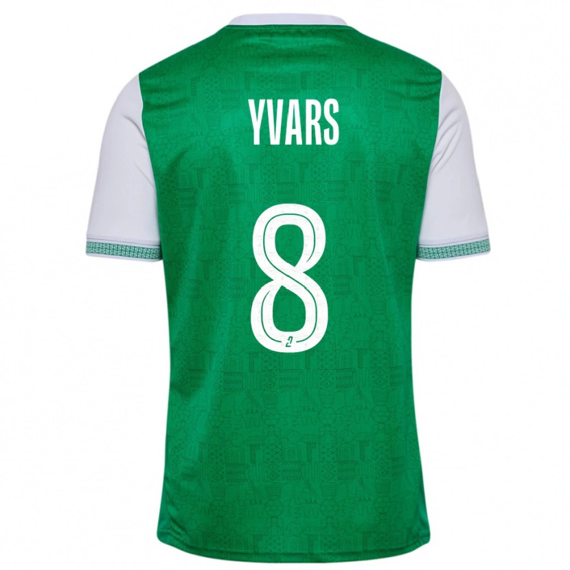Danxen Dames Sonny Yvars #8 Groen Wit Thuisshirt Thuistenue 2025/26 T-Shirt