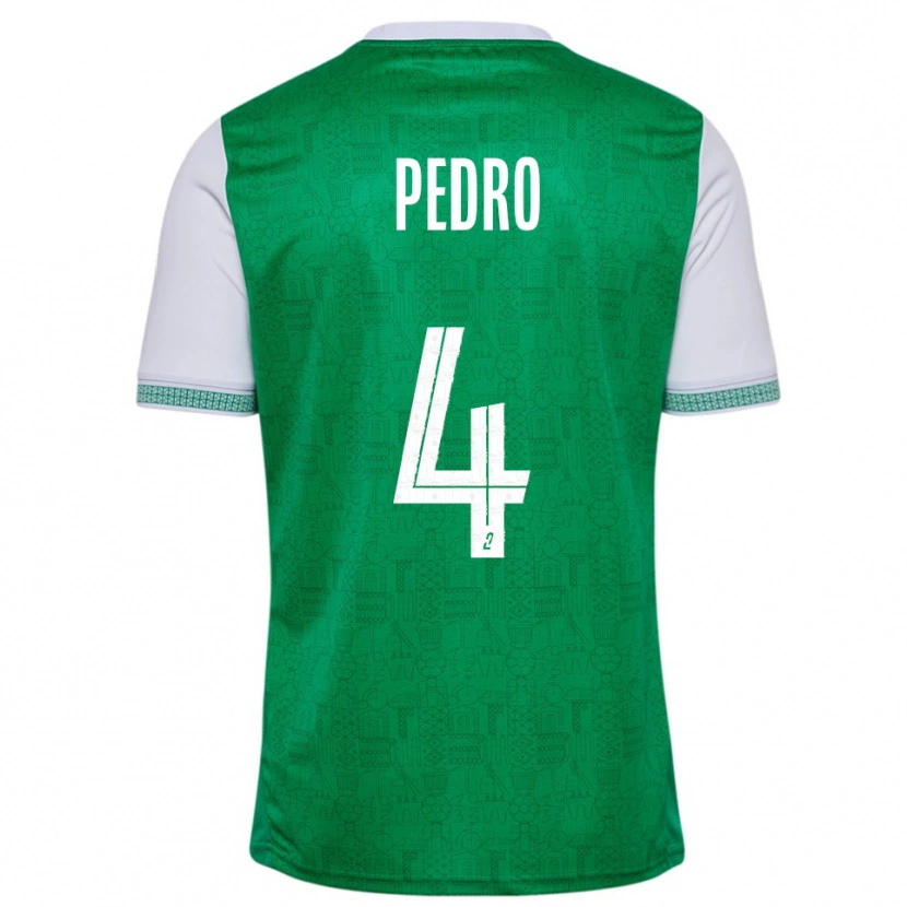 Danxen Dames Kévin Pedro #4 Groen Wit Thuisshirt Thuistenue 2025/26 T-Shirt