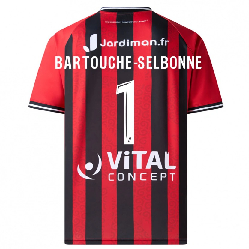 Danxen Dames Teddy Bartouche-Selbonne #1 Rood Zwart Thuisshirt Thuistenue 2025/26 T-Shirt