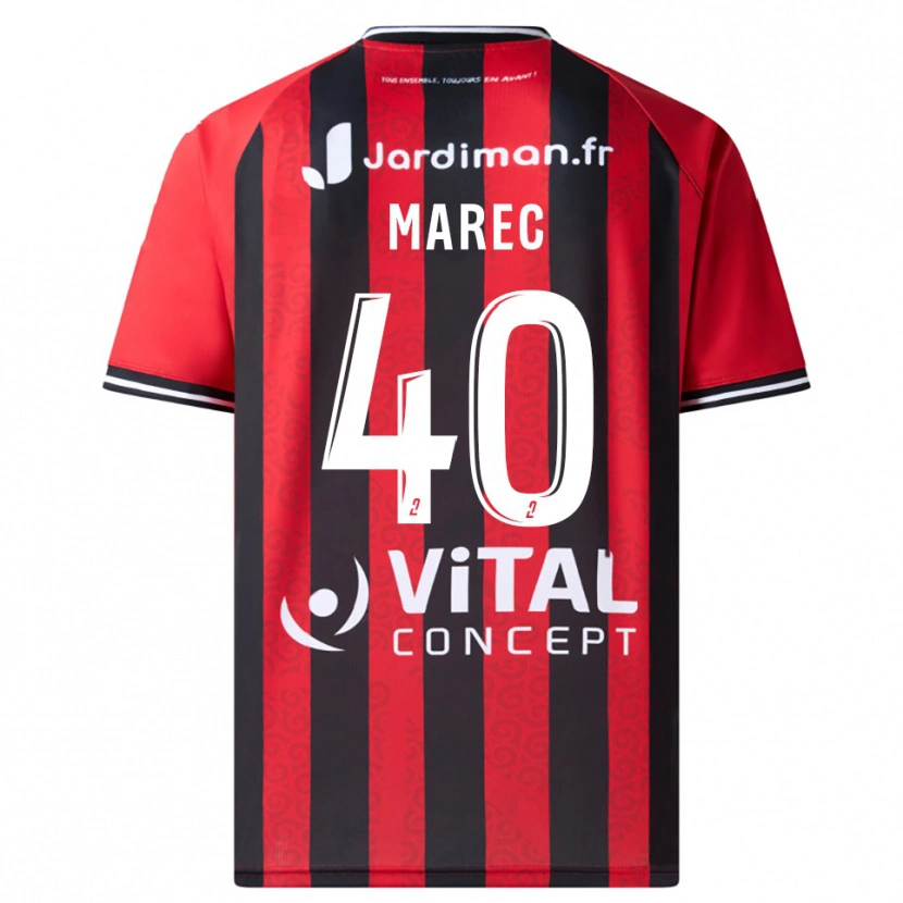 Danxen Dames Noah Marec #40 Rood Zwart Thuisshirt Thuistenue 2025/26 T-Shirt