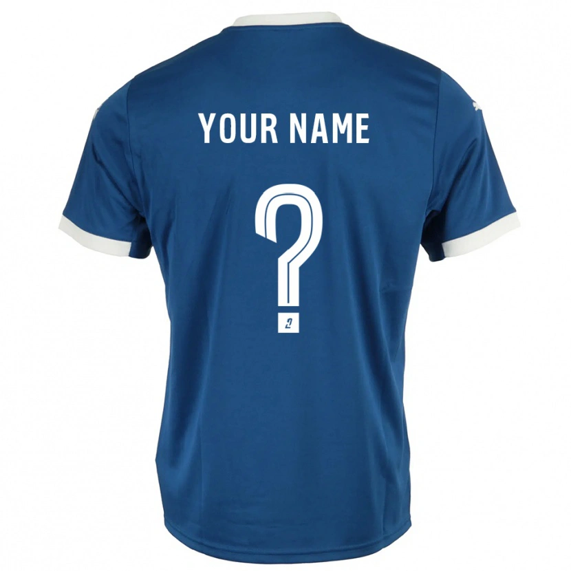 Danxen Dames Uw Naam #0 Blauw Wit Thuisshirt Thuistenue 2025/26 T-Shirt