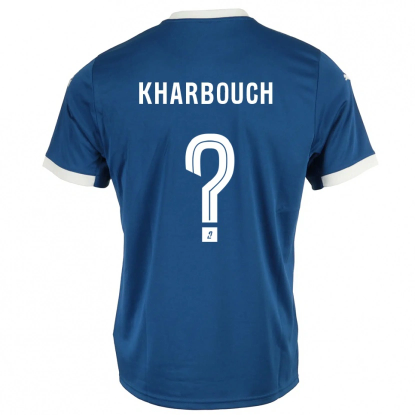 Danxen Dames Yanis Kharbouch #0 Blauw Wit Thuisshirt Thuistenue 2025/26 T-Shirt