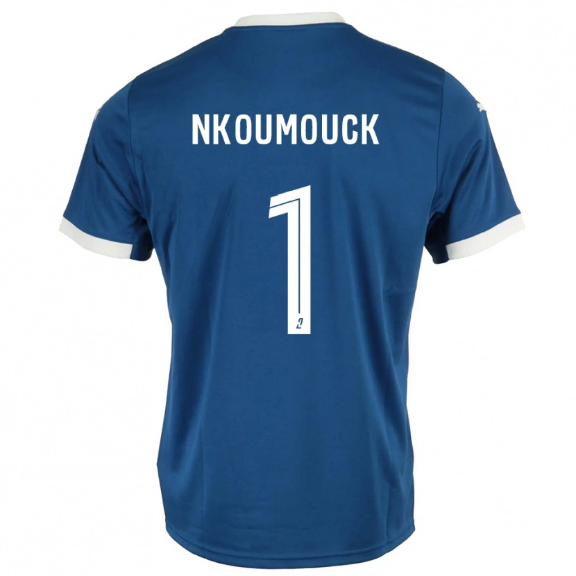 Danxen Dames Marc-Anthony Nkoumouck #1 Blauw Wit Thuisshirt Thuistenue 2025/26 T-Shirt