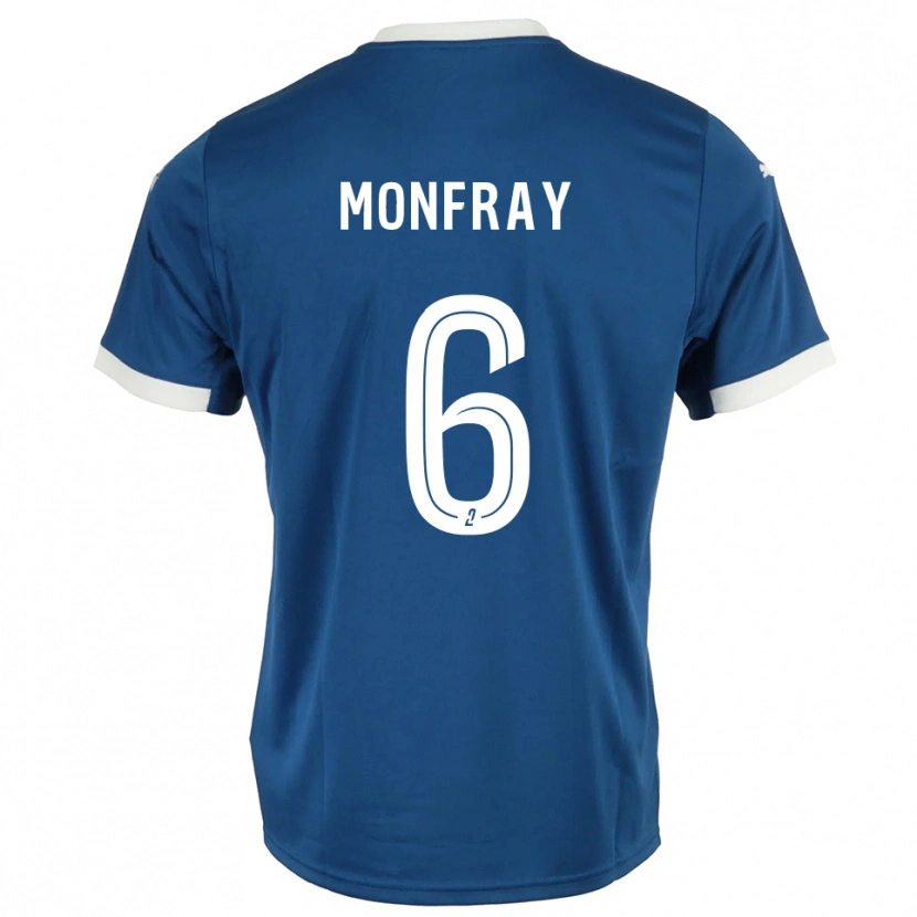 Danxen Dames Adrien Monfray #6 Blauw Wit Thuisshirt Thuistenue 2025/26 T-Shirt