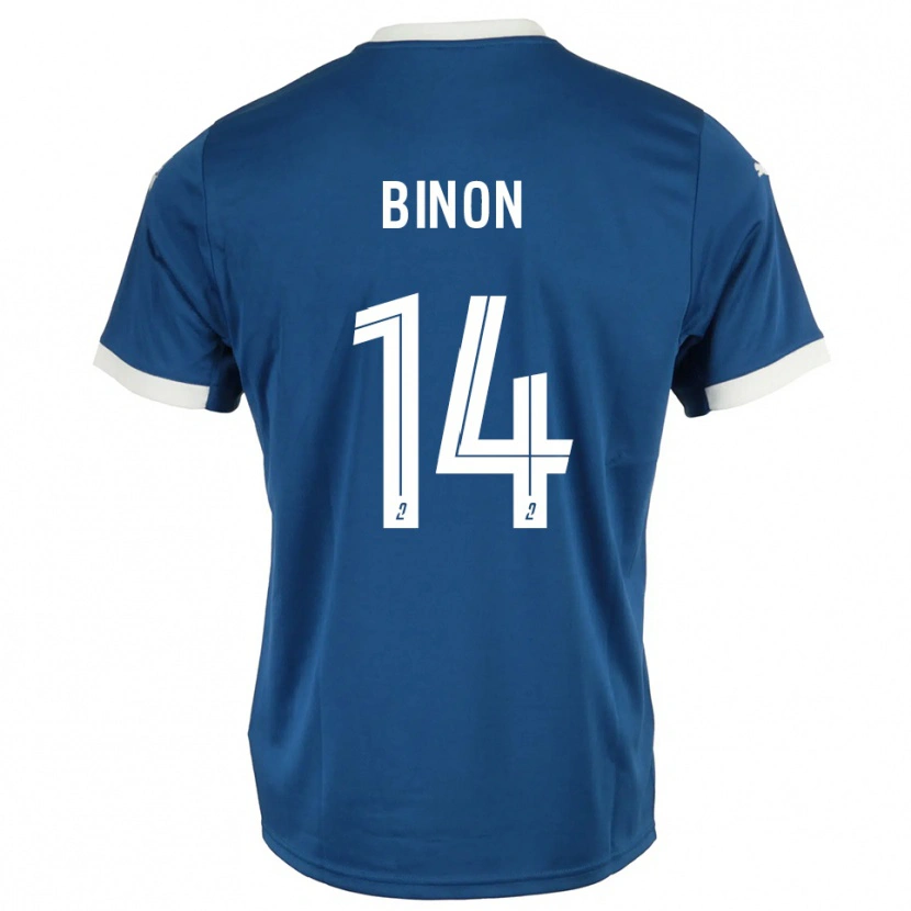 Danxen Dames Théo Binon #14 Blauw Wit Thuisshirt Thuistenue 2025/26 T-Shirt