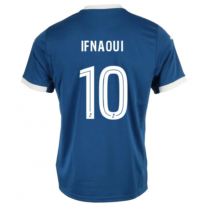 Danxen Dames Merwan Ifnaoui #10 Blauw Wit Thuisshirt Thuistenue 2025/26 T-Shirt