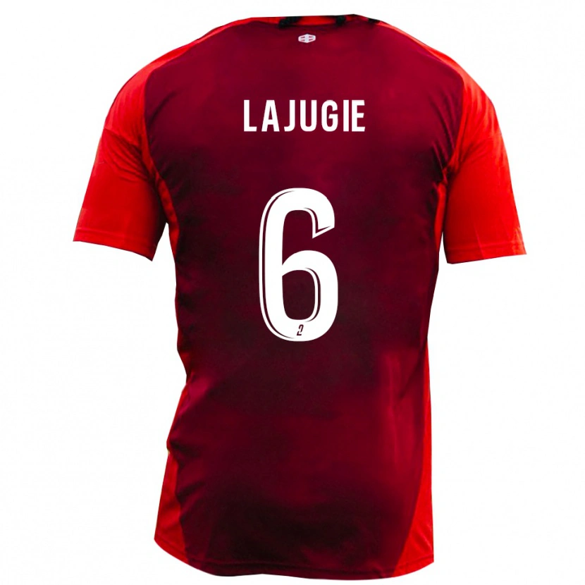Danxen Dames François Lajugie #6 Rood Bourgondië Thuisshirt Thuistenue 2025/26 T-Shirt