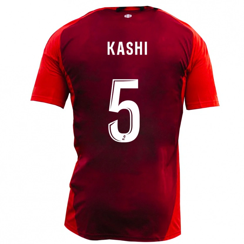 Danxen Dames Ahmed Kashi #5 Rood Bourgondië Thuisshirt Thuistenue 2025/26 T-Shirt