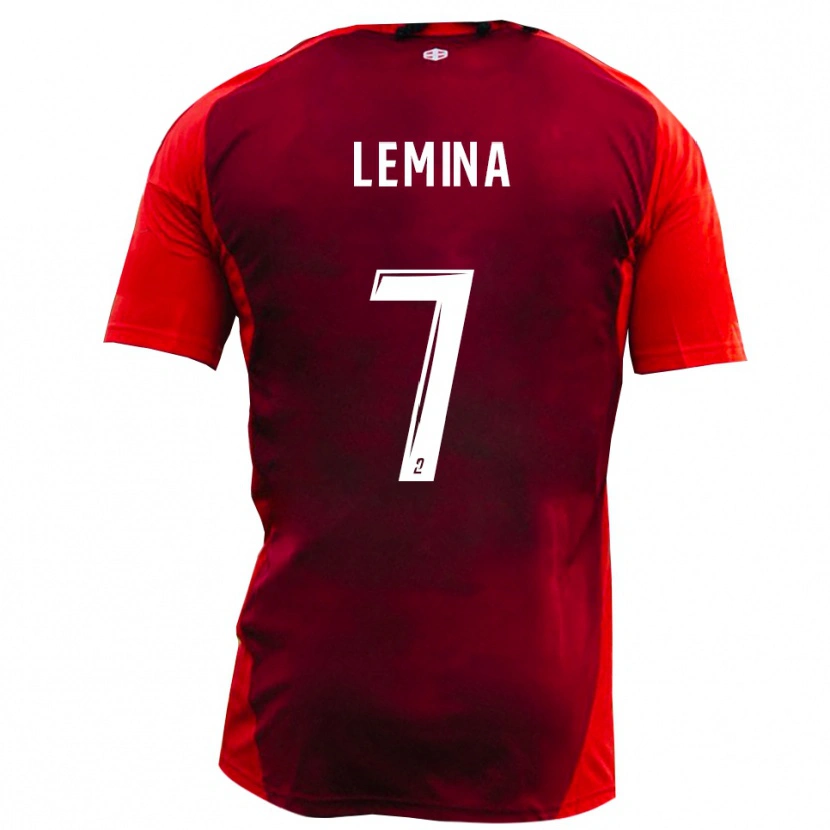 Danxen Dames Noha Lemina #7 Rood Bourgondië Thuisshirt Thuistenue 2025/26 T-Shirt