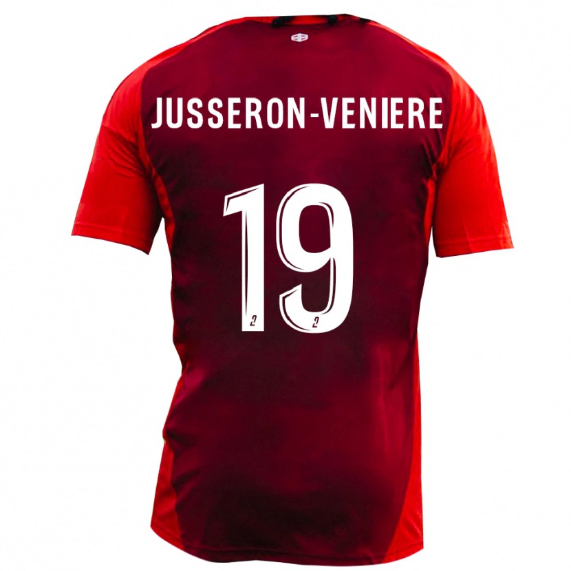 Danxen Dames Kilyan Jusseron-Veniere #19 Rood Bourgondië Thuisshirt Thuistenue 2025/26 T-Shirt