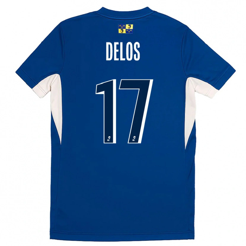 Danxen Dames Shaquil Delos #17 Blauw Marine Thuisshirt Thuistenue 2025/26 T-Shirt