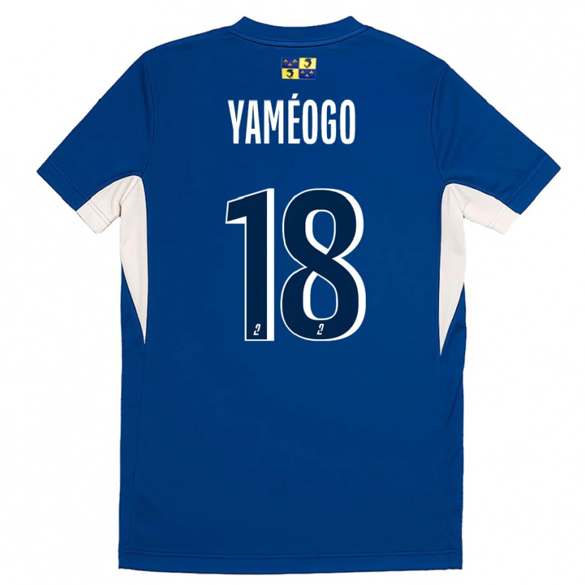 Danxen Dames Bachirou Yaméogo #18 Blauw Marine Thuisshirt Thuistenue 2025/26 T-Shirt