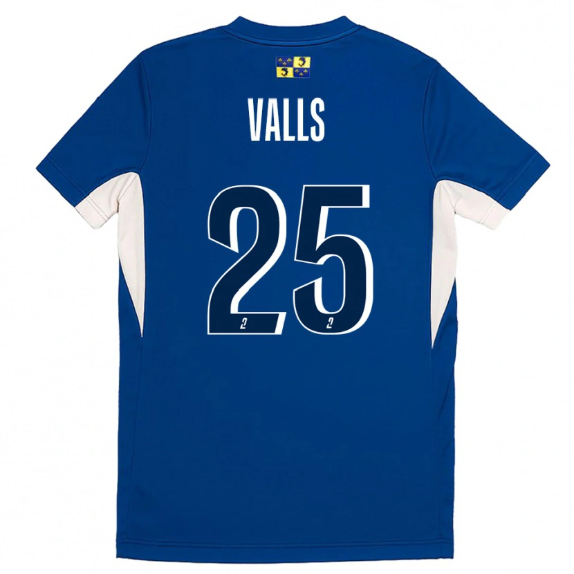 Danxen Dames Théo Valls #25 Blauw Marine Thuisshirt Thuistenue 2025/26 T-Shirt