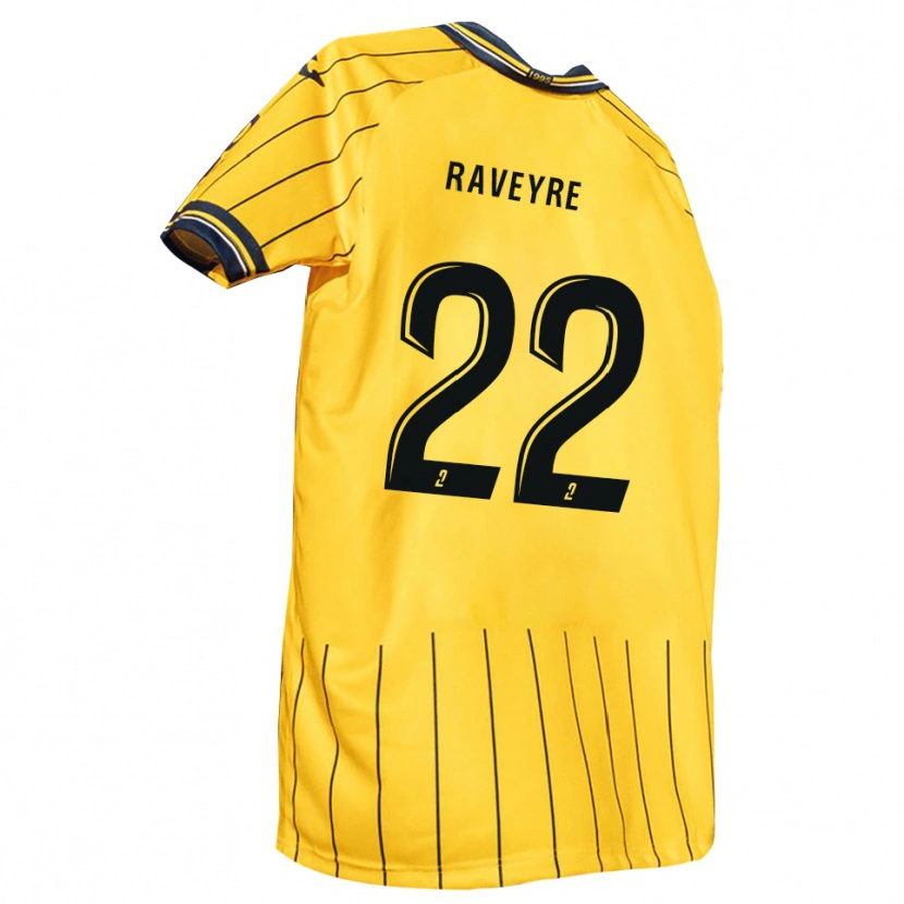 Danxen Dames Noah Raveyre #22 Geel Marine Thuisshirt Thuistenue 2025/26 T-Shirt