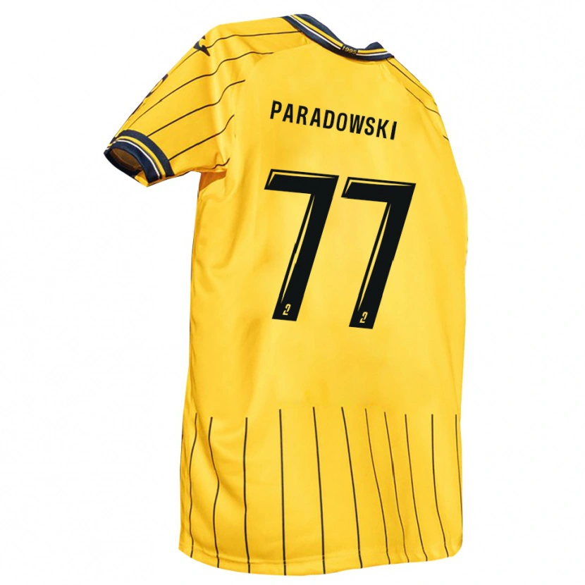 Danxen Dames Tao Paradowski #77 Geel Marine Thuisshirt Thuistenue 2025/26 T-Shirt