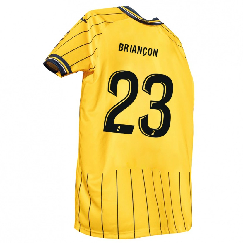 Danxen Dames Anthony Briançon #23 Geel Marine Thuisshirt Thuistenue 2025/26 T-Shirt
