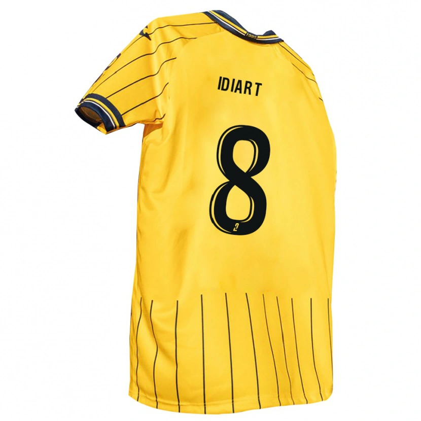 Danxen Dames Patxi Idiart #8 Geel Marine Thuisshirt Thuistenue 2025/26 T-Shirt