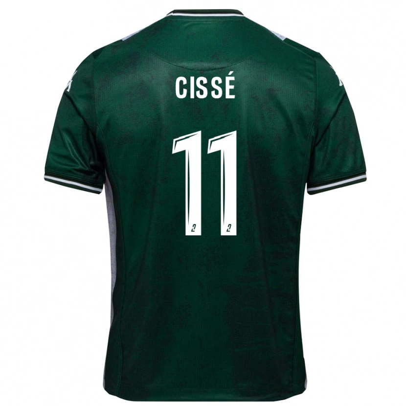 Danxen Dames Kemo Cissé #11 Groen Wit Thuisshirt Thuistenue 2025/26 T-Shirt